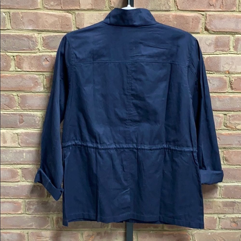 C’ESTTOI Navy Full-Zip-Snap Utility Jacket - Picture 5 of 8